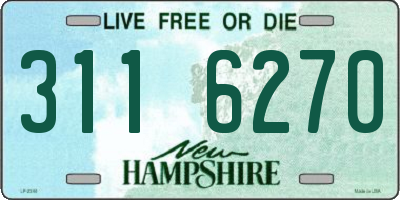 NH license plate 3116270