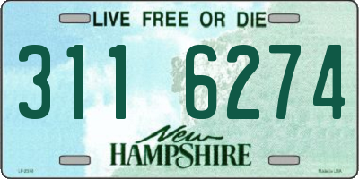 NH license plate 3116274