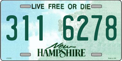 NH license plate 3116278