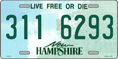 NH license plate 3116293