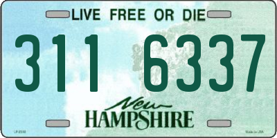 NH license plate 3116337