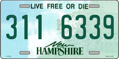 NH license plate 3116339
