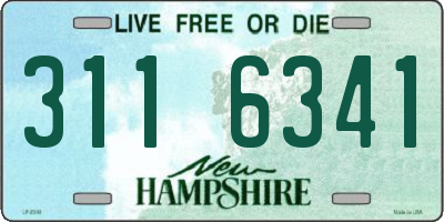 NH license plate 3116341