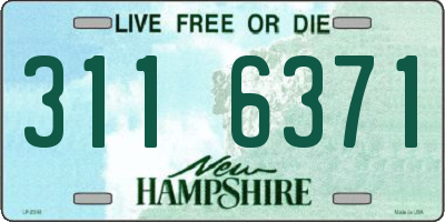 NH license plate 3116371