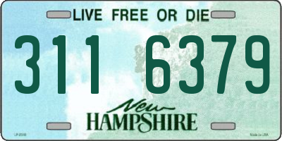 NH license plate 3116379