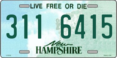 NH license plate 3116415
