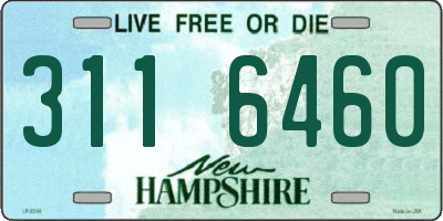 NH license plate 3116460