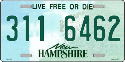 NH license plate 3116462