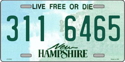 NH license plate 3116465