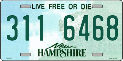 NH license plate 3116468