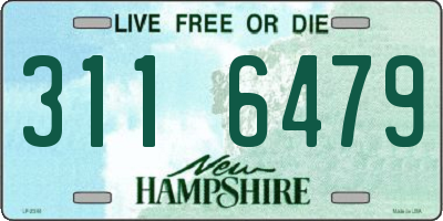 NH license plate 3116479