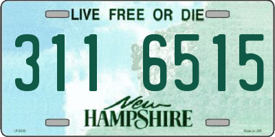NH license plate 3116515