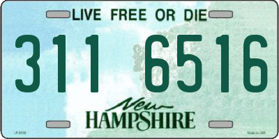 NH license plate 3116516