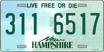 NH license plate 3116517