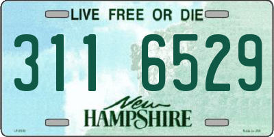 NH license plate 3116529