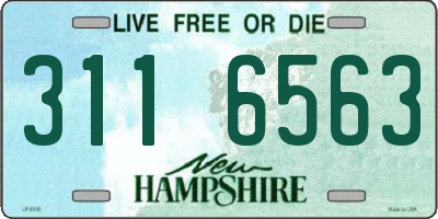 NH license plate 3116563
