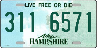 NH license plate 3116571