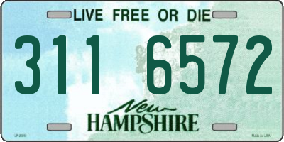 NH license plate 3116572