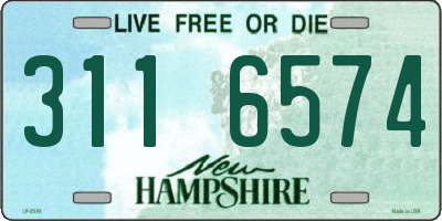 NH license plate 3116574