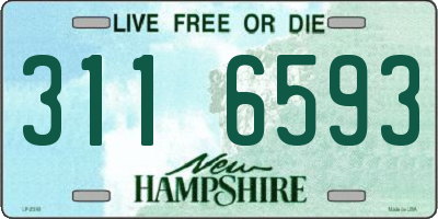 NH license plate 3116593