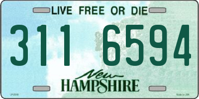 NH license plate 3116594