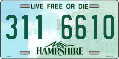 NH license plate 3116610