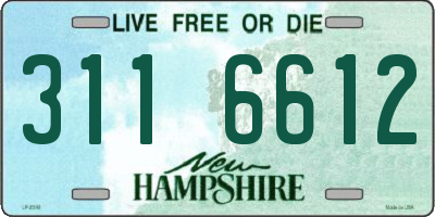 NH license plate 3116612