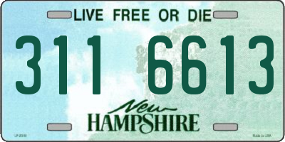 NH license plate 3116613