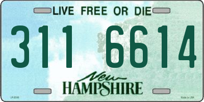 NH license plate 3116614