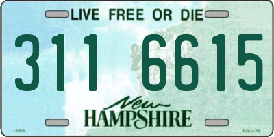 NH license plate 3116615
