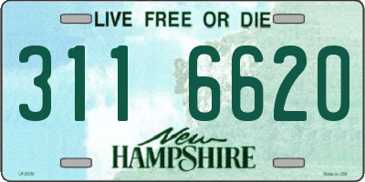 NH license plate 3116620