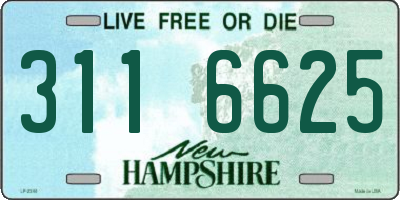 NH license plate 3116625