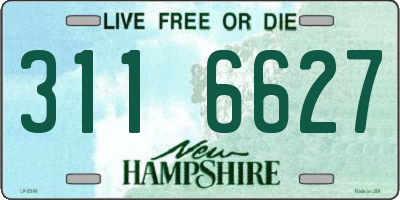 NH license plate 3116627