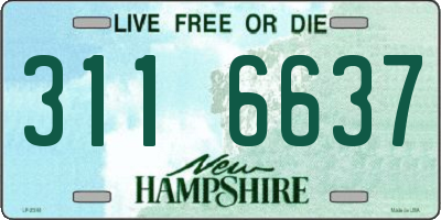 NH license plate 3116637