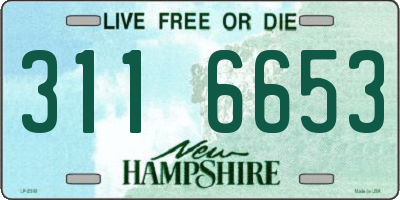 NH license plate 3116653