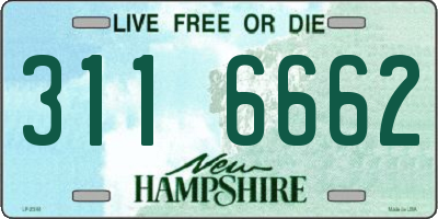 NH license plate 3116662
