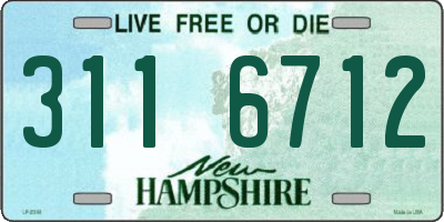NH license plate 3116712
