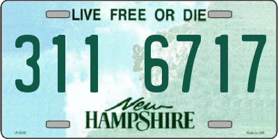 NH license plate 3116717
