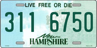 NH license plate 3116750