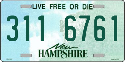 NH license plate 3116761