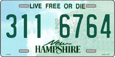 NH license plate 3116764