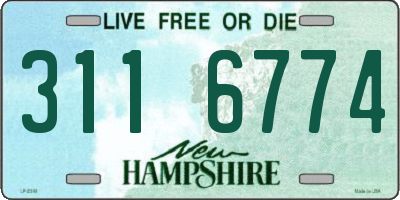 NH license plate 3116774