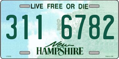 NH license plate 3116782