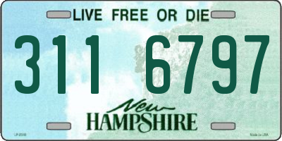 NH license plate 3116797