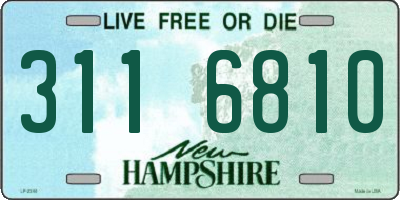 NH license plate 3116810