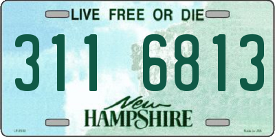 NH license plate 3116813