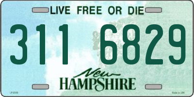 NH license plate 3116829