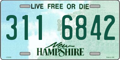 NH license plate 3116842