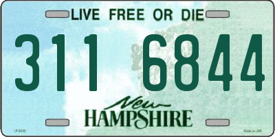NH license plate 3116844