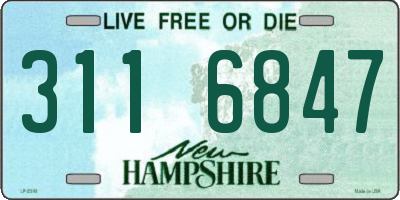 NH license plate 3116847